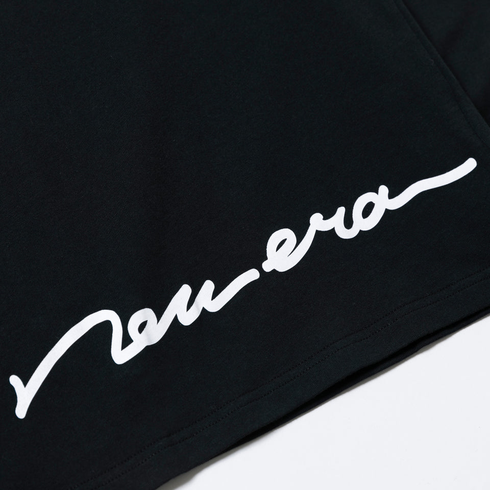 長袖 コットン Tシャツ ハンドリトゥン ブラック レギュラーフィット