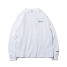 長袖 コットン Tシャツ ヴェアリアスフォンツ ホワイト レギュラーフィット