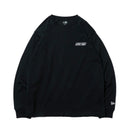 長袖 コットン Tシャツ ヴェアリアスフォンツ ブラック レギュラーフィット