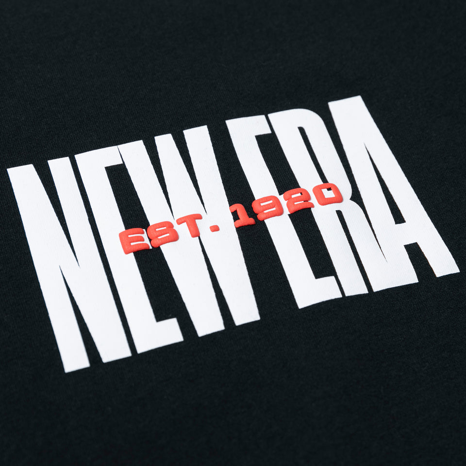 長袖 コットン Tシャツ EST. 1920 ブラック レギュラーフィット