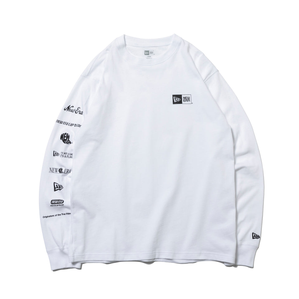 長袖 コットン Tシャツ ロゴアーカイブ ホワイト レギュラーフィット