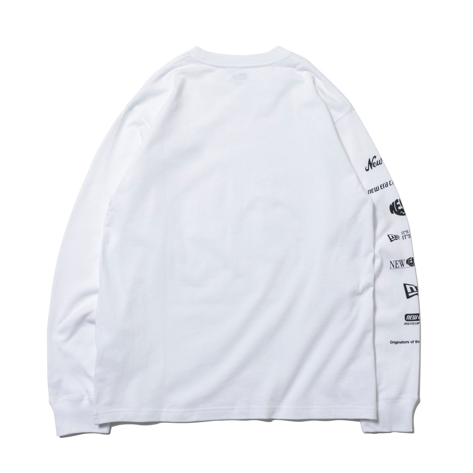 長袖 コットン Tシャツ ロゴアーカイブ ホワイト レギュラーフィット