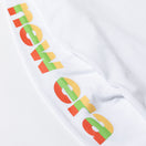 長袖 コットン Tシャツ 3トーンロゴ ホワイト レギュラーフィット