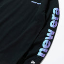 長袖 コットン Tシャツ 3トーンロゴ ブラック レギュラーフィット