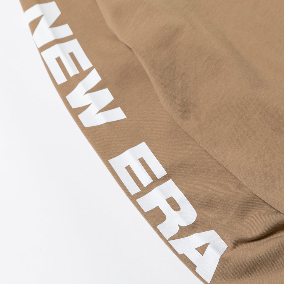 長袖 コットン Tシャツ New Era Cap Company Since 1920 ベージュ レギュラーフィット