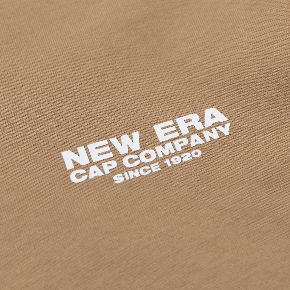 長袖 コットン Tシャツ New Era Cap Company Since 1920 ベージュ レギュラーフィット