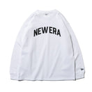 長袖 コットン ヘビーウェイト Tシャツ アーチロゴ ホワイト