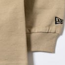 長袖 コットン ヘビーウェイト Tシャツ アーチロゴ ベージュ