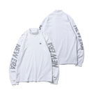 【ゴルフ】 長袖 ハイカラー ウォームTシャツ ドット ホワイト