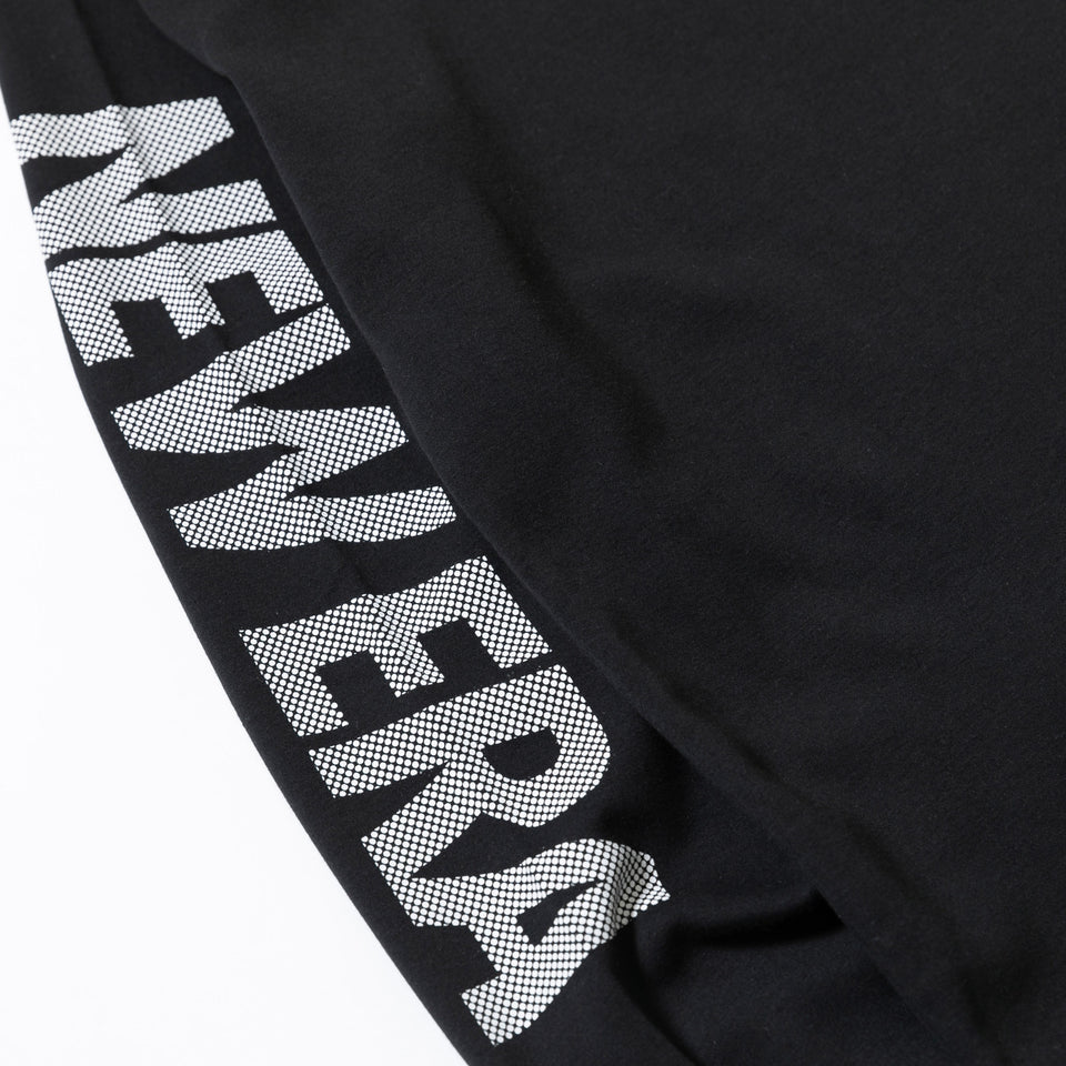 【ゴルフ】 長袖 ハイカラー ウォームTシャツ ドット ブラック