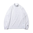 【ゴルフ】 長袖 パフォーマンス Tシャツ ハイカラーネック ドット ホワイト