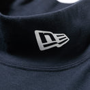 【ゴルフ】 長袖 パフォーマンス Tシャツ ハイカラーネック ドット ネイビー