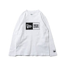 Child 長袖 コットン Tシャツ ボックスロゴ ホワイト