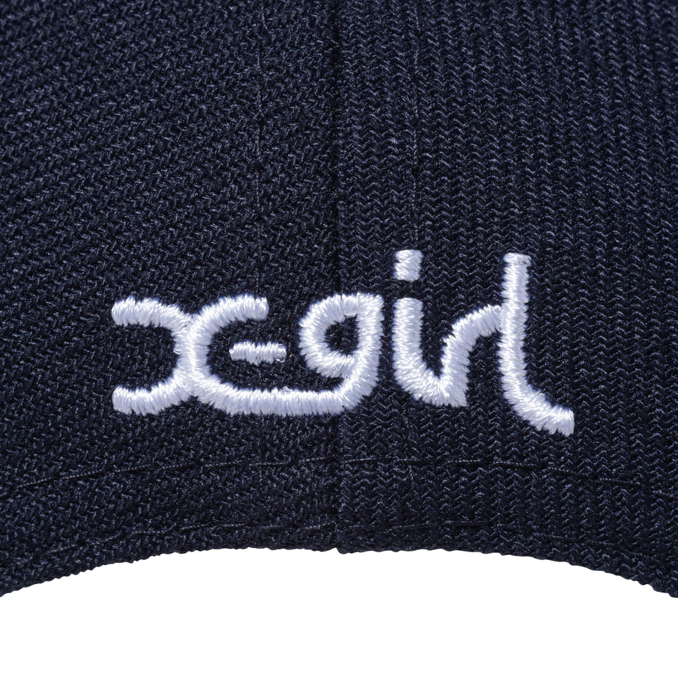 LP 9FIFTY X-girl XG ネイビー × スノーホワイト ケリーアンダーバイザー