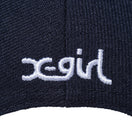 LP 9FIFTY X-girl XG ネイビー × スノーホワイト ケリーアンダーバイザー