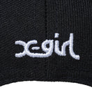 LP 9FIFTY X-girl XG ブラック × スノーホワイト ケリーアンダーバイザー
