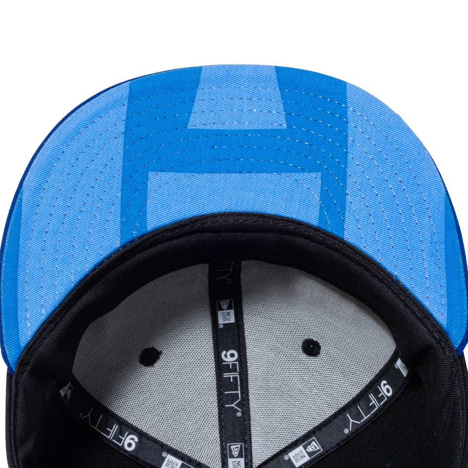 Child 9FIFTY プラレール ロゴ ブラック ライトロイヤルバイザー