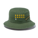 バケット01 Military ミリタリー エンブロイダリー プリント ニューオリーブ