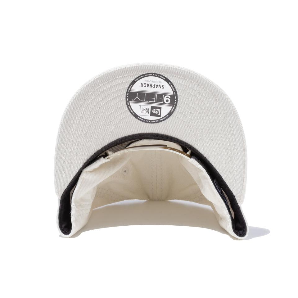 9FIFTY X-GIRL フェイスロゴ アイボリーマイクロコーデュロイ