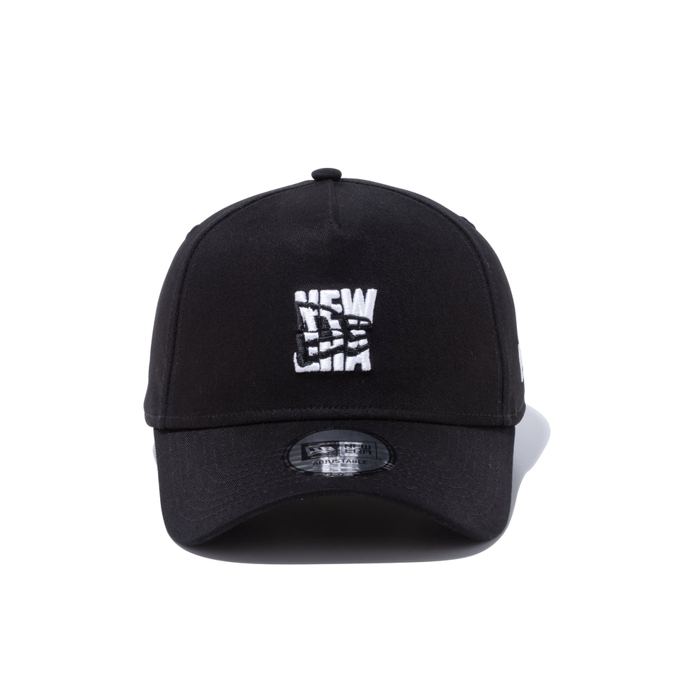 9FORTY A-Frame NEW ERA スクエアロゴ フラッグロゴ ブラック