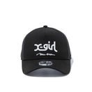 9FORTY A-Frame トラッカー X-girl ミルズロゴ new era ブラック × スノーホワイト