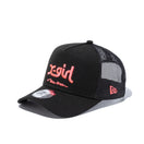 9FORTY A-Frame トラッカー X-girl ミルズロゴ new era ブラック × サンセットオレンジ | NEW ERA ニューエラ公式オンラインストア