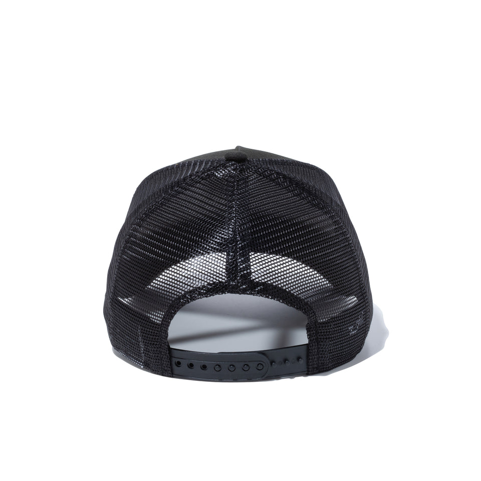 9FORTY A-Frame トラッカー X-girl ミルズロゴ new era ブラック × ブラック