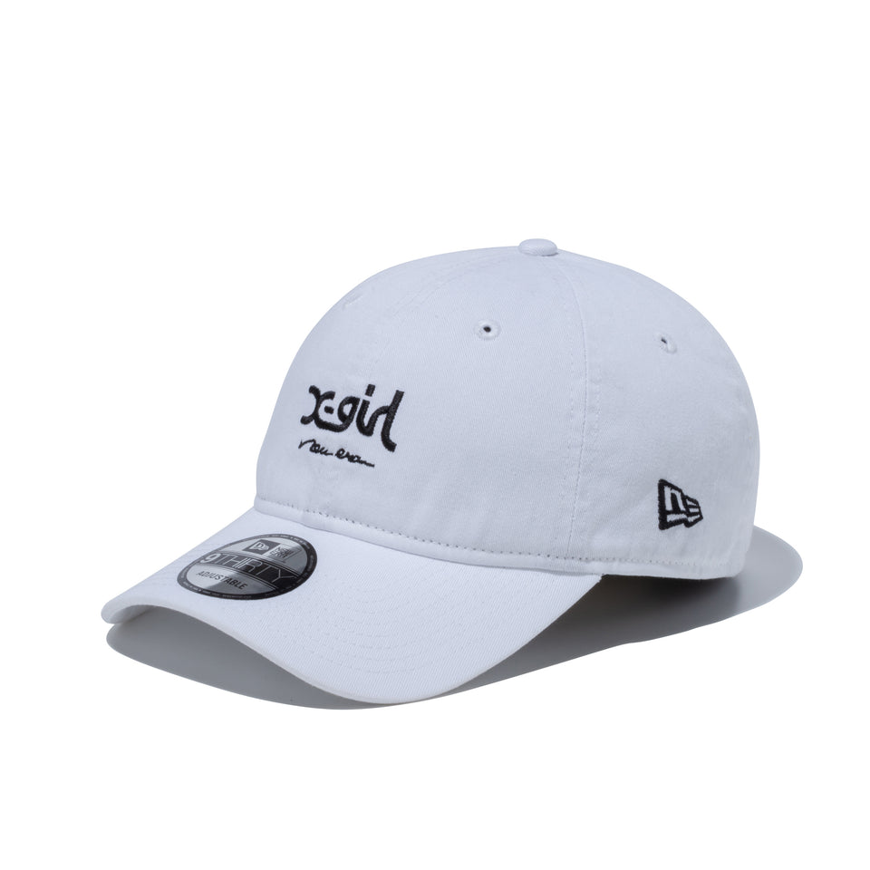 9THIRTY X-girl ミルズロゴ new era ホワイト × ブラック