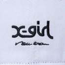 9THIRTY X-girl ミルズロゴ new era ホワイト × ブラック