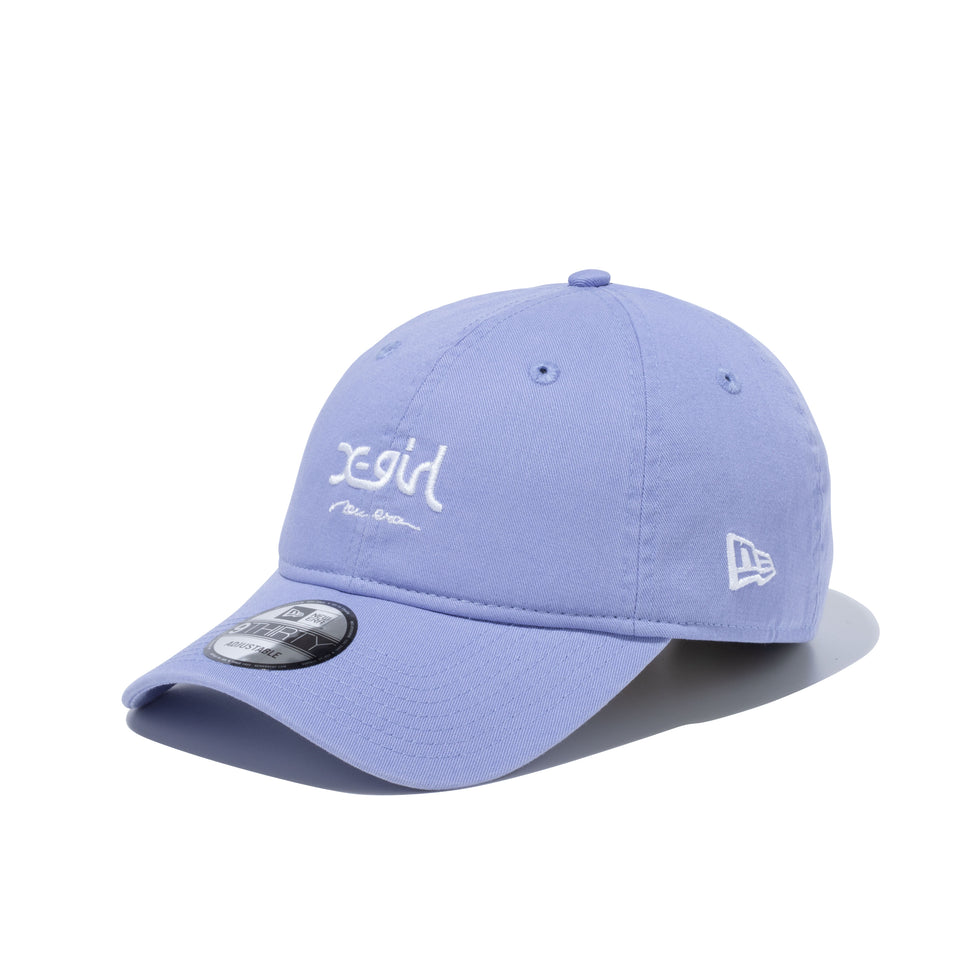 9THIRTY X-girl ミルズロゴ new era ラベンダー × スノーホワイト