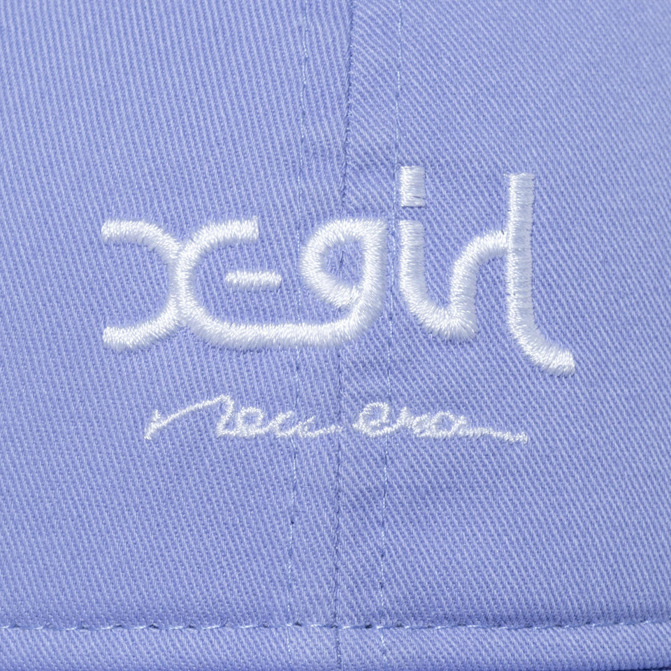 9THIRTY X-girl ミルズロゴ new era ラベンダー × スノーホワイト