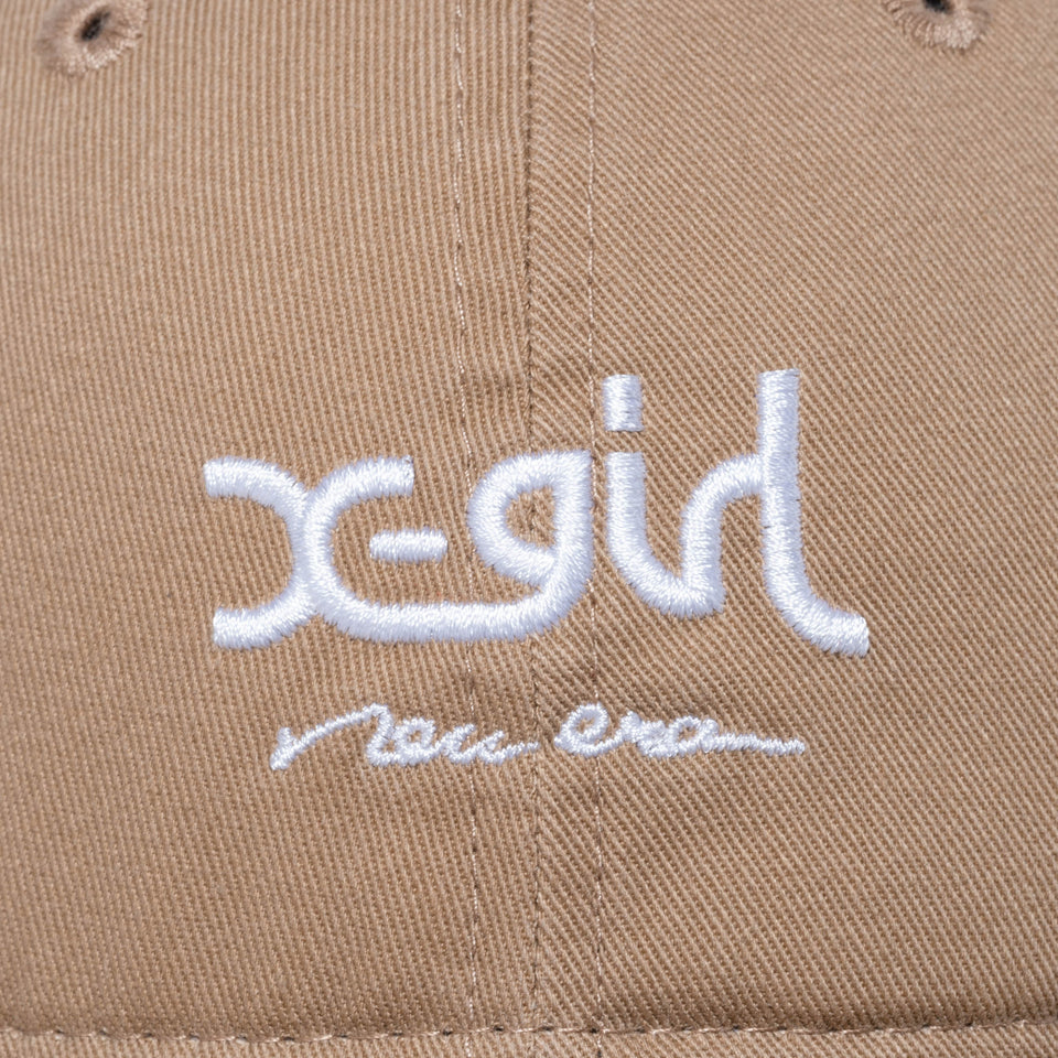 9THIRTY X-girl ミルズロゴ new era カーキ × スノーホワイト