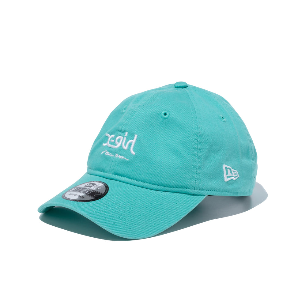 9THIRTY X-girl ミルズロゴ new era クリアミント × スノーホワイト | NEW ERA ニューエラ公式オンラインストア