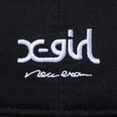 9THIRTY X-girl ミルズロゴ new era ブラック × スノーホワイト