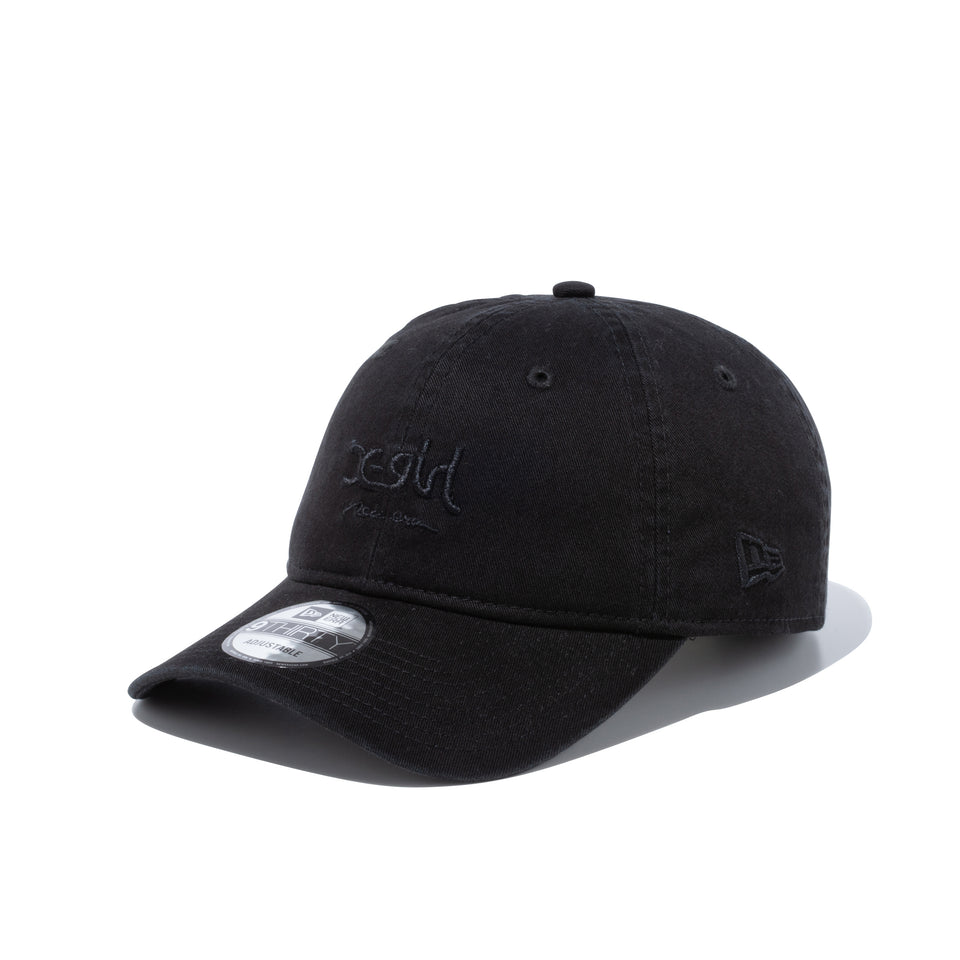 9THIRTY X-girl ミルズロゴ new era ブラック × ブラック