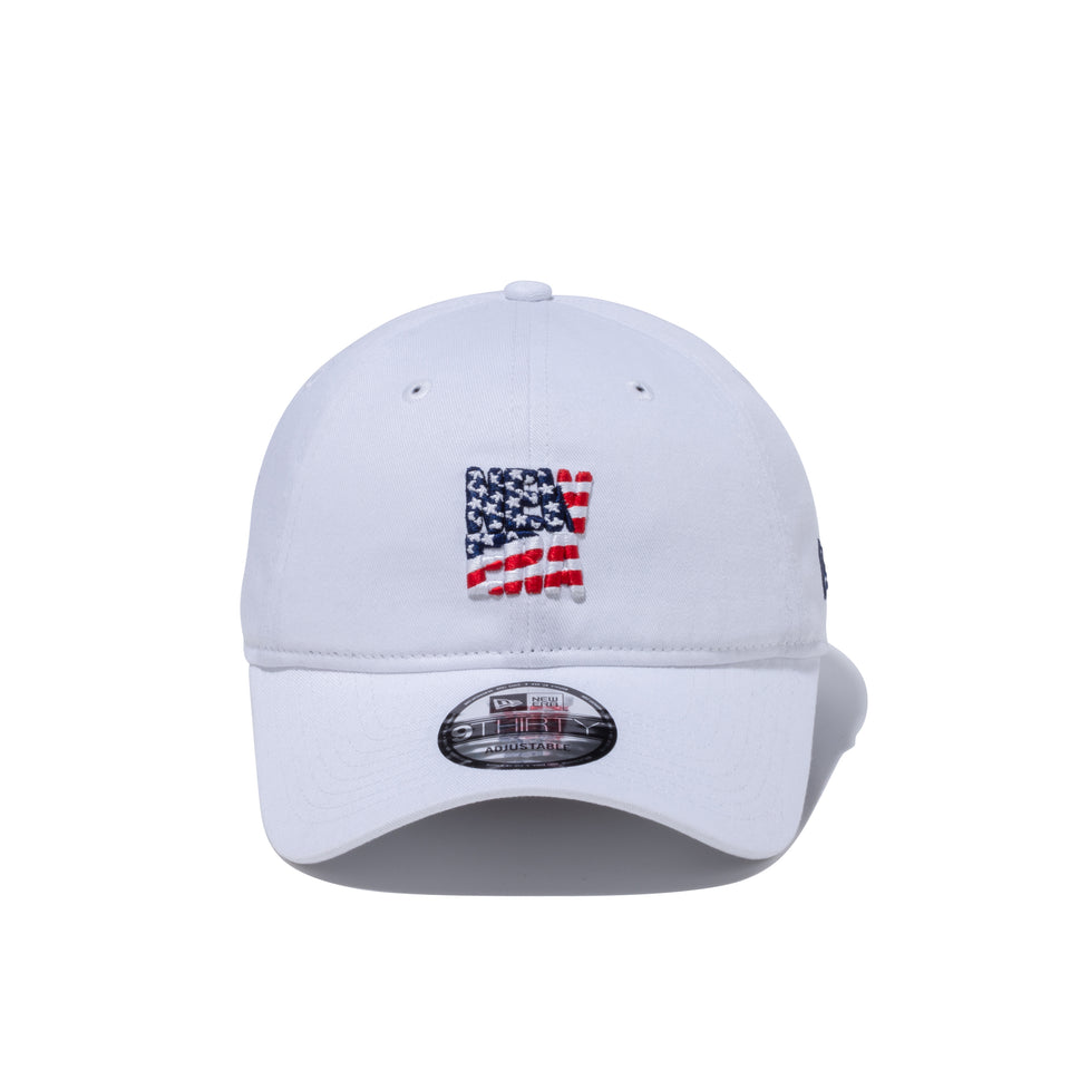 9THIRTY NEW ERA スクエアロゴ USフラッグ ホワイト