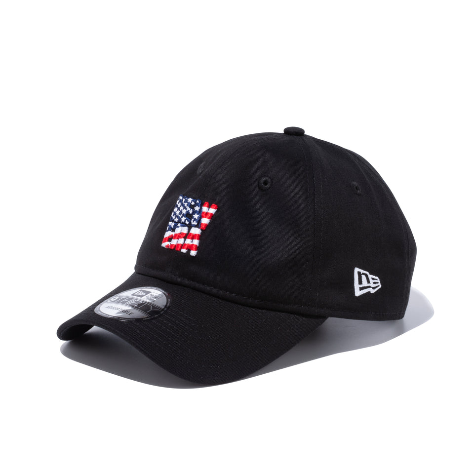 9THIRTY NEW ERA スクエアロゴ USフラッグ ブラック