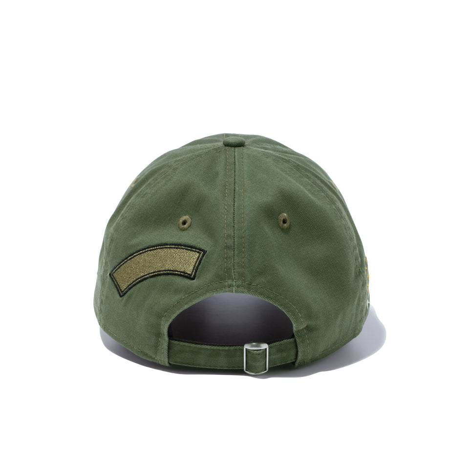 9THIRTY Military ミリタリー エンブロイダリー プリント ニューオリーブ