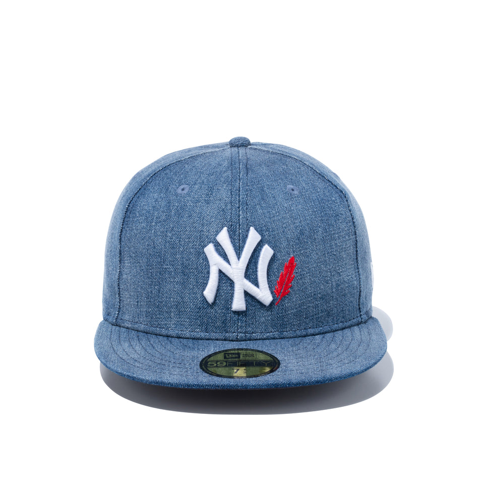 59FIFTY ウィズフェザー ニューヨーク・ヤンキース ウォッシュドデニム