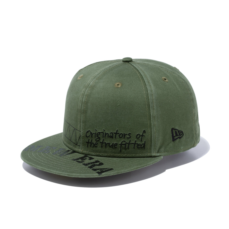 59FIFTY Military ミリタリー エンブロイダリー プリント ニューオリーブ