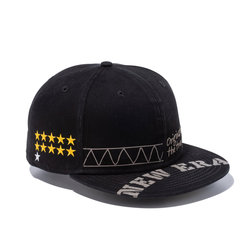 59FIFTY Military ミリタリー エンブロイダリー プリント ブラック