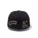 59FIFTY Military ミリタリー エンブロイダリー プリント ブラック