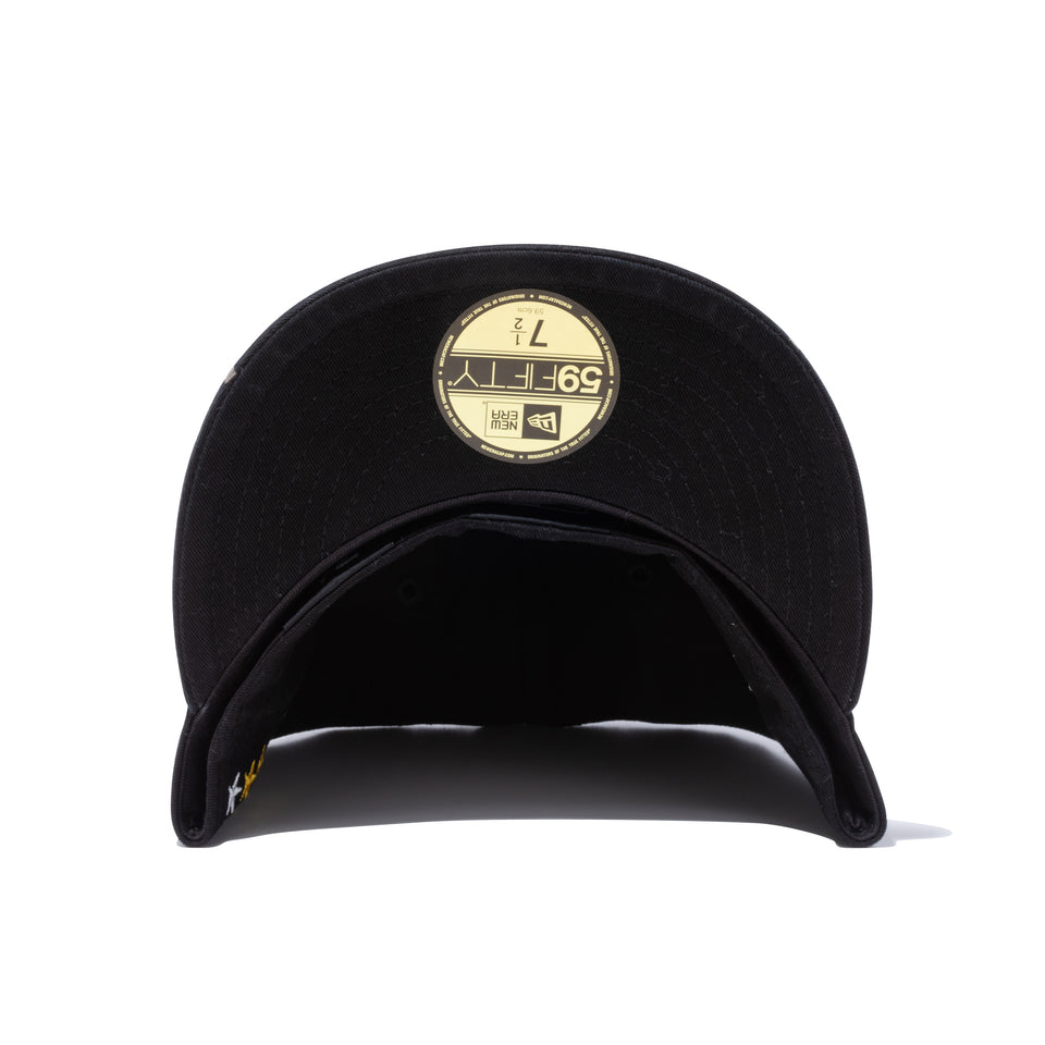 59FIFTY Military ミリタリー エンブロイダリー プリント ブラック
