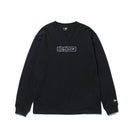 長袖 コットン Tシャツ Yohji Yamamoto FW21 ボックスロゴ ブラック レギュラーフィット