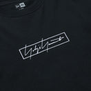 長袖 コットン Tシャツ Yohji Yamamoto FW21 ボックスロゴ ブラック レギュラーフィット