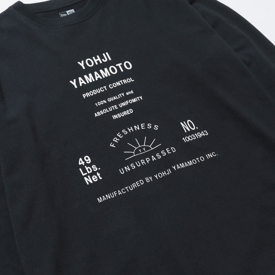 長袖 コットン Tシャツ Yohji Yamamoto FW21 1993 アートワーク ブラック レギュラーフィット