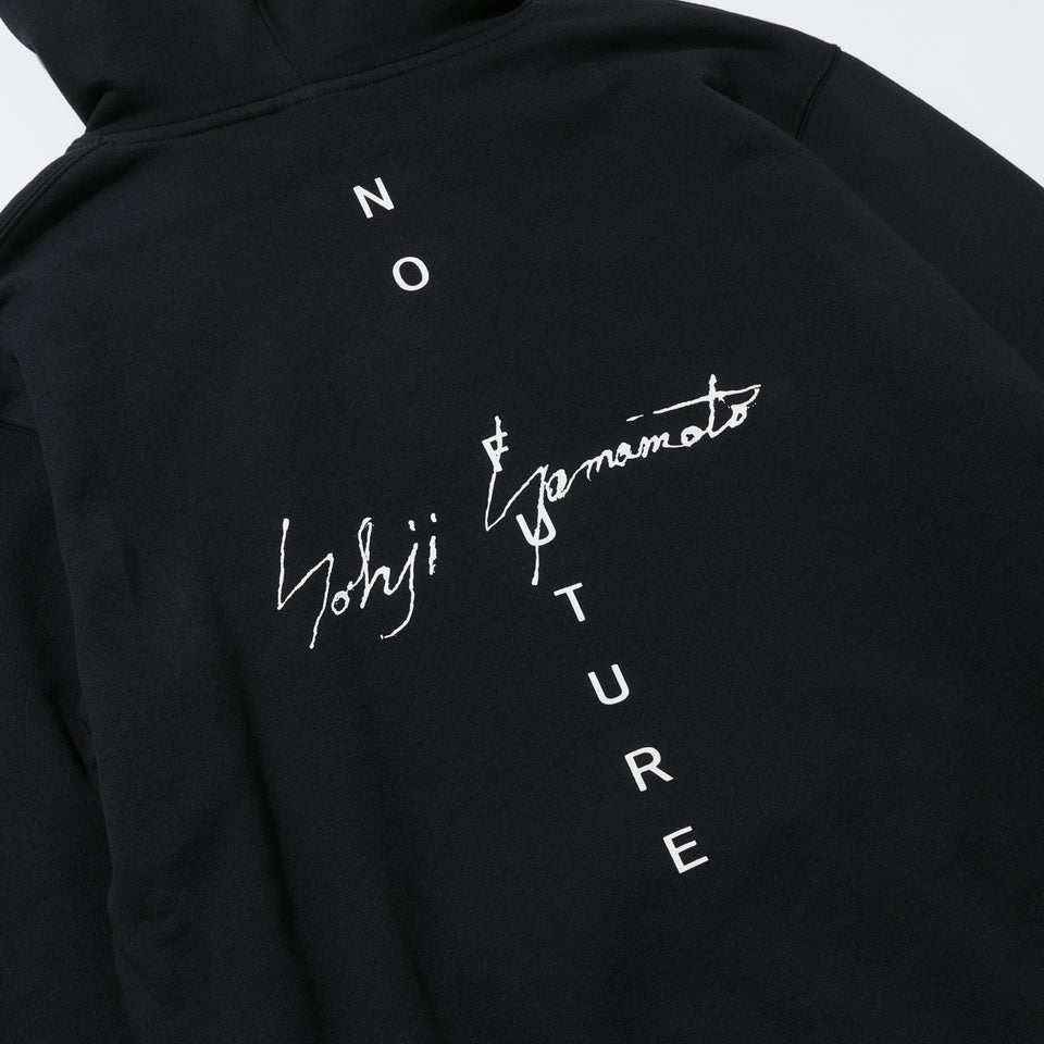 裏毛 プルオーバーフーディー Yohji Yamamoto FW21 NO FUTURE ブラック