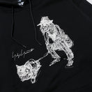 裏毛 プルオーバーフーディー Yohji Yamamoto FW21 ドッグ ブラック