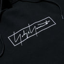裏毛 プルオーバーフーディー Yohji Yamamoto FW21 ボックスロゴ ブラック