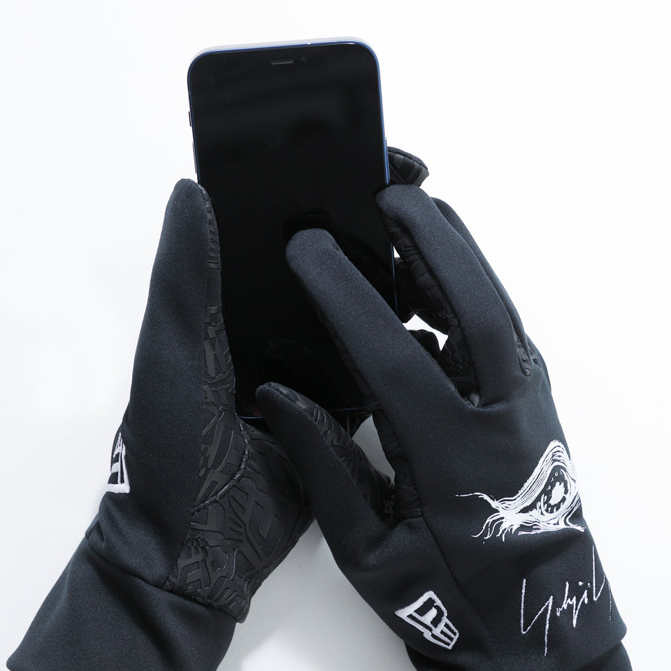 フリース ウォーマーグローブ  Yohji Yamamoto FW21 アートワーク ブラック